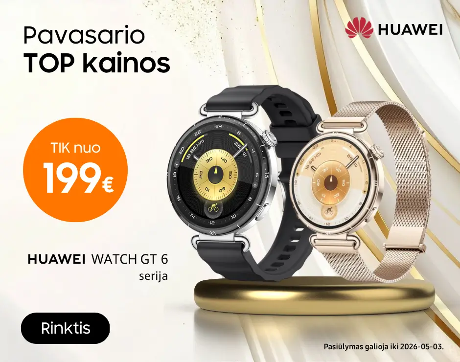 Huawei Watch GT6 super kainos, Mobili prekyba