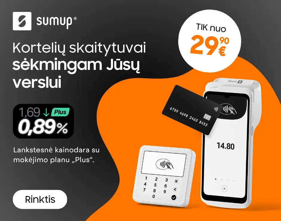 Sumup banko korteliu skaitytuvai akcija, Mobili prekyba