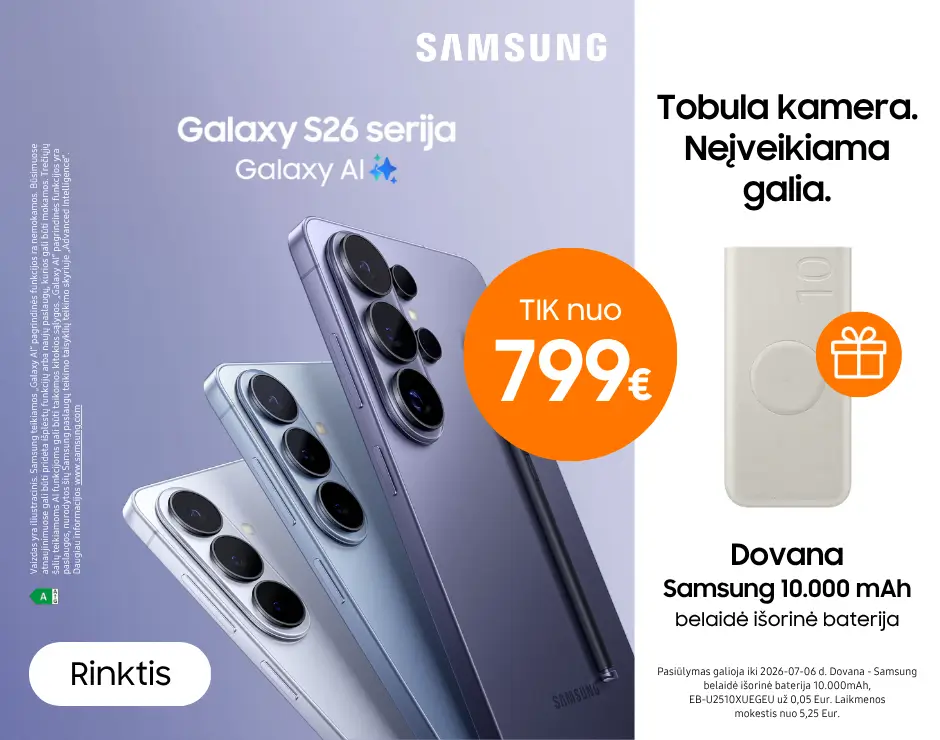 Samsung Galaxy S26 serija su dovana, Mobili prekyba