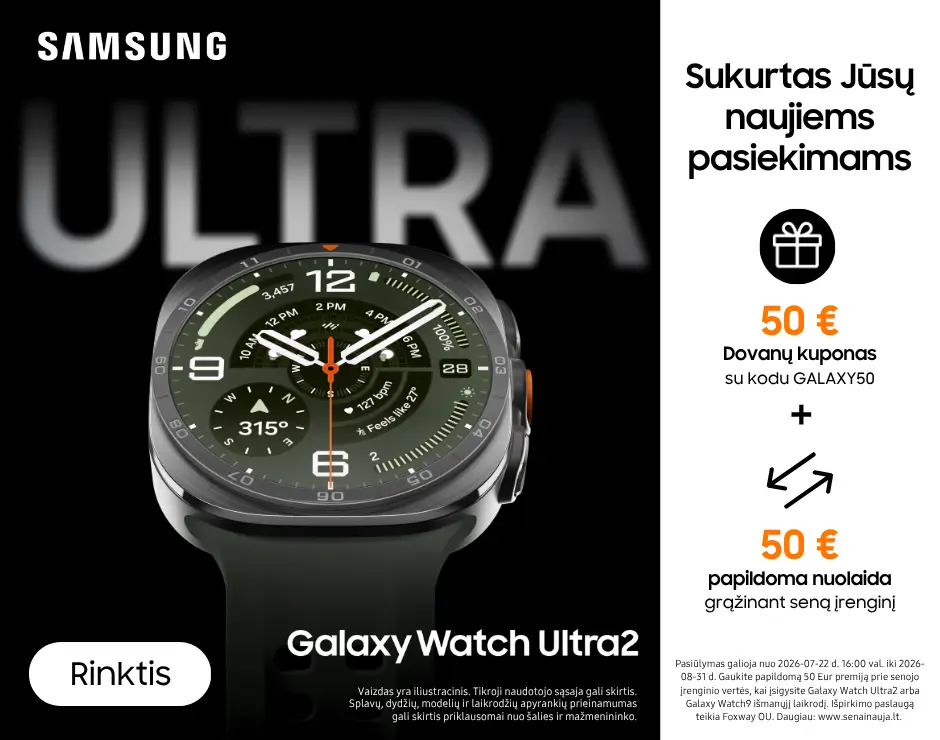 samsung Galaxy Watch Ultra2 naujiena, Mobili prekyba