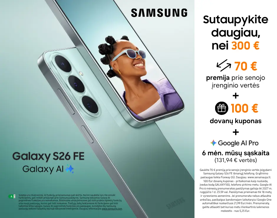 Samsung Galaxy S26 FE 5G naujiena, Mobili prekyba