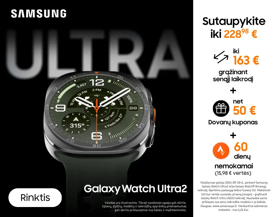 Samsung Galaxy Watch Ultra2 naujiena, Mobili prekyba