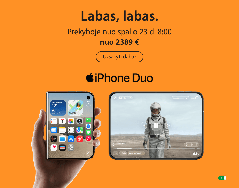 iPhone Duo sulenkiamas telefonas prekyboje nuo spalio 23 d., Mobili prekyba