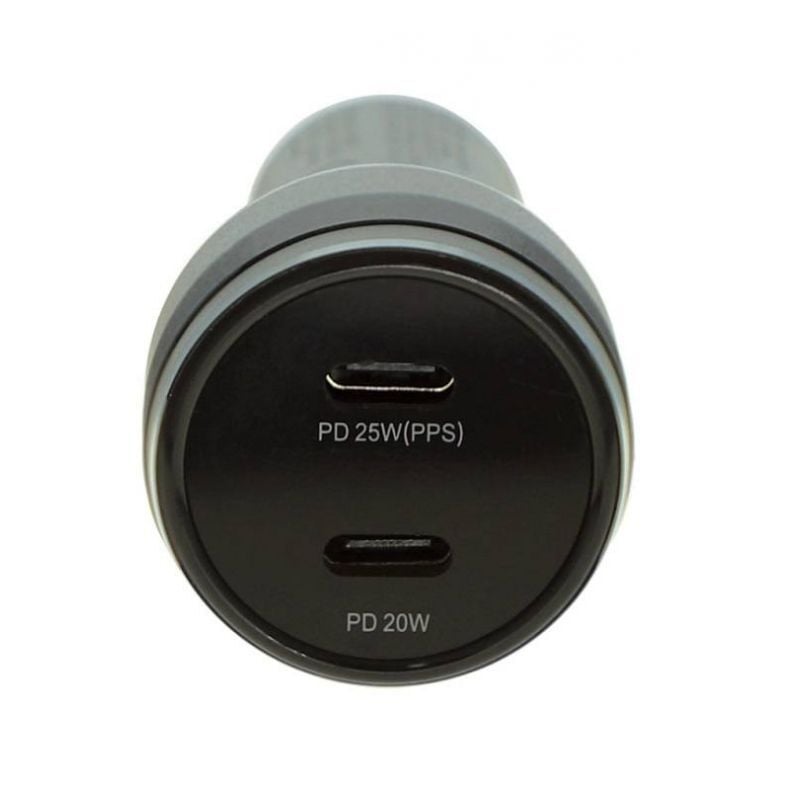 4SMARTS Fast 45W automobilinis įkroviklis PD20W+25W. USB-C