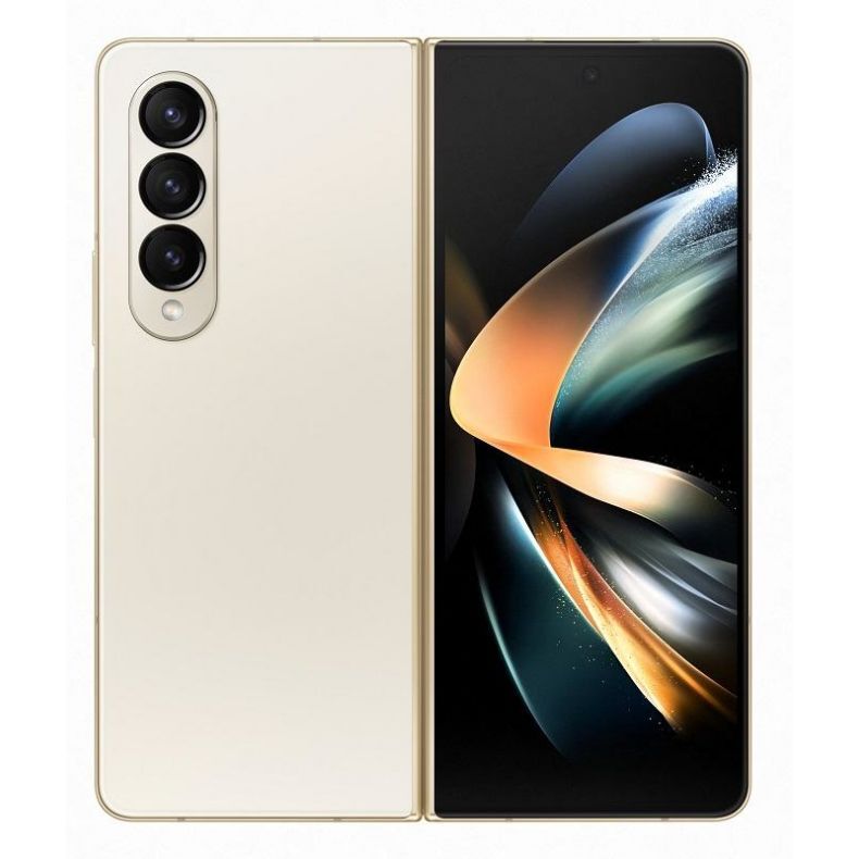 Samsung Z Fold4 atidarytas nugarele beige spalva 512GB