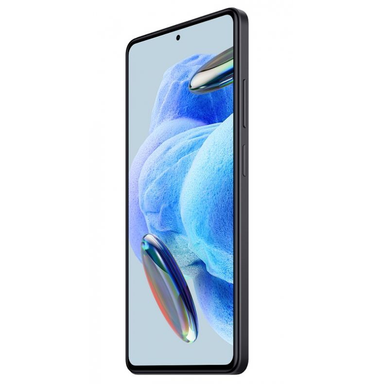  Xiaomi Note 12 Pro juodos spalvos ekranas 45 kampu desine puse.