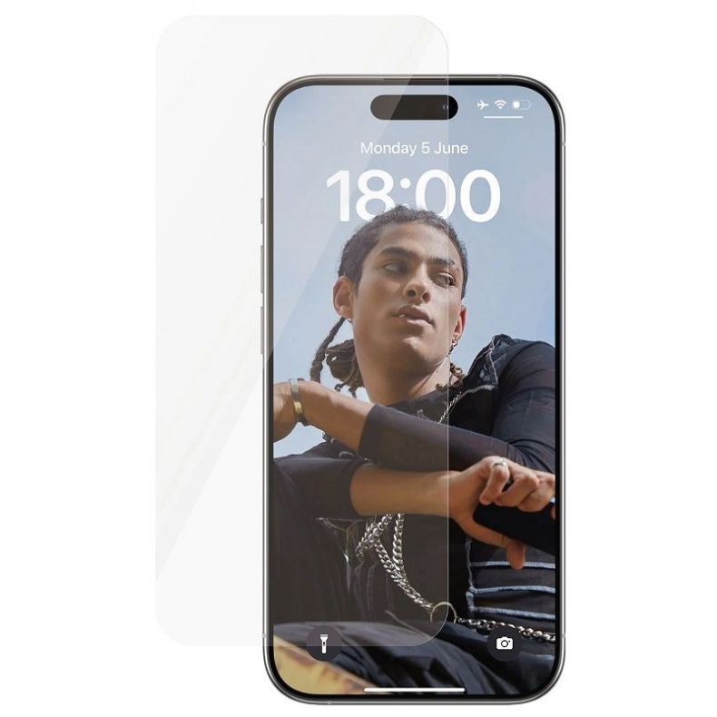 PANZERGLAS grūdintas apsauginis stikliukas iPhone 15 Pro