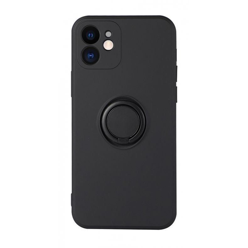Vennus Silicone Ring for Samsung Galaxy S23 Ultra black.