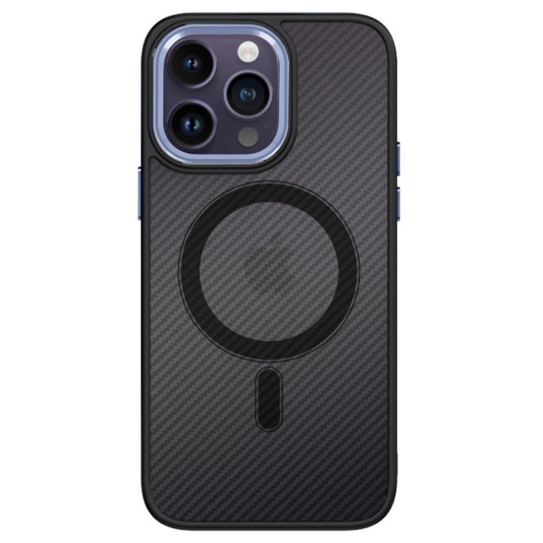 SMART iPhone 12 | 12 Pro Magnetic Carbon dėklas nugarėlė
