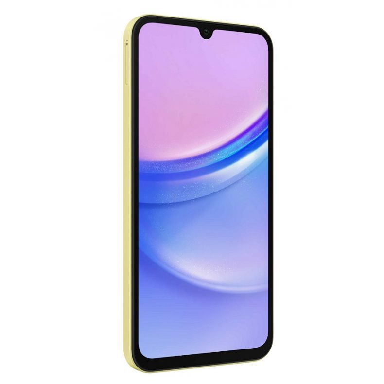 Samsung_A15_128GB_geltona_spalva_ekranas_kaire_puse_kampu