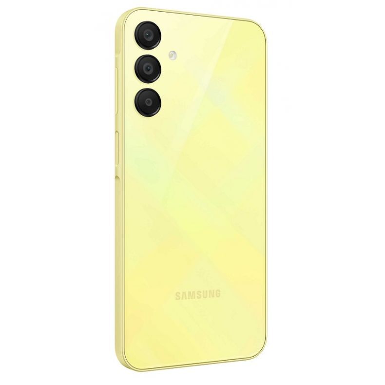 Samsung_A15_128GB_geltona_spalva_nugarele_kampu_kaire_puse