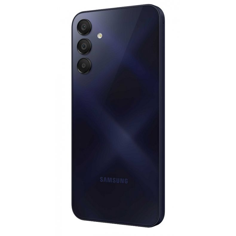 Samsung_A15_128GB_melynai_juoda_spalva_nugarele_kampu_desine_puse