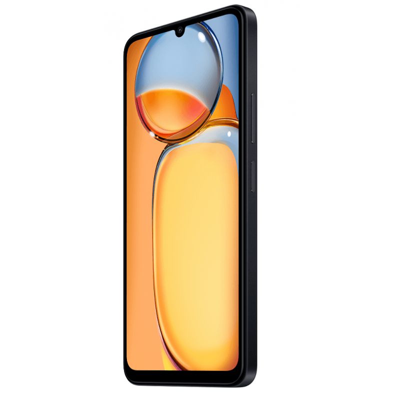 Xiaomi_redmi_13C_256GB_juodos_spalvos_ekranas_iš_šono_garso_mygtukai