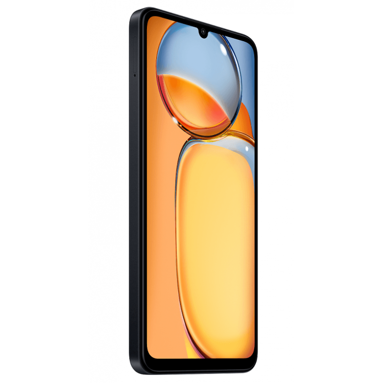  Xiaomi_redmi_13C_256GB_juodos_spalvos_ekranas_iš_šono_kaire_puse