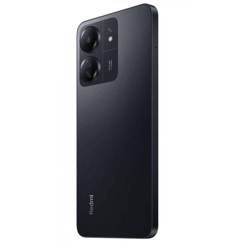 Xiaomi_redmi_13C_256GB_juodos_spalvos_nugarele_iš_šono_sim_korteles_lizdas