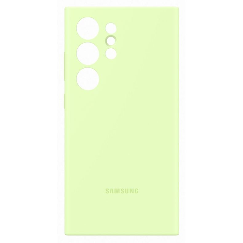 SAMSUNG Galaxy S24 Ultra silikoninis dėklas žalsvas