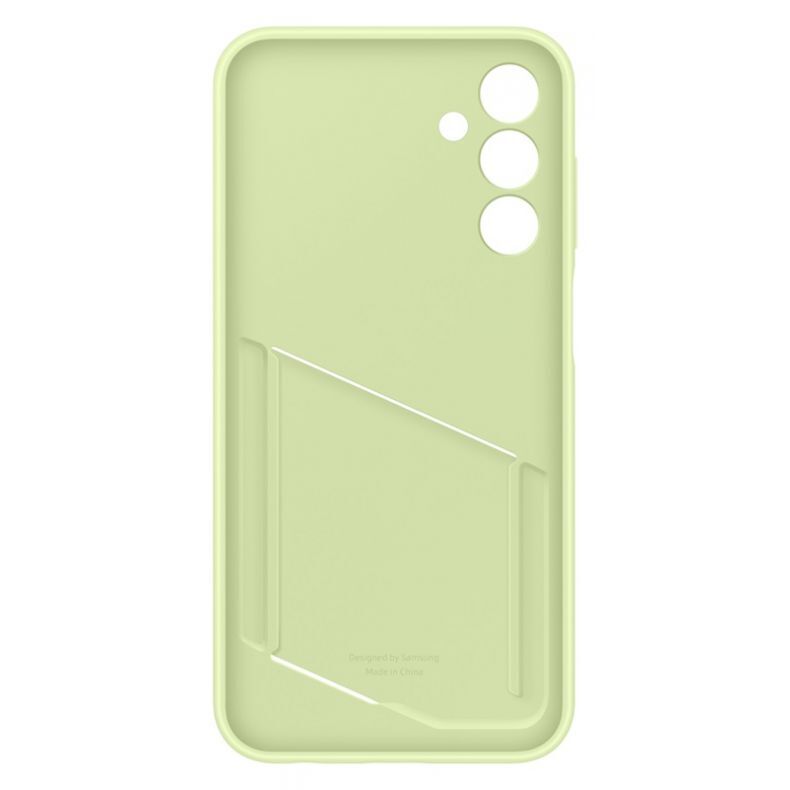 SAMSUNG Galaxy A15 dėklas su kortelių kišenėle žalsvas