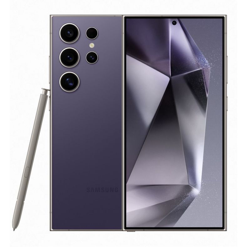 SAMSUNG Galaxy S24 Ultra 5G išmanusis telefonas 256GB titano violetinė spalva