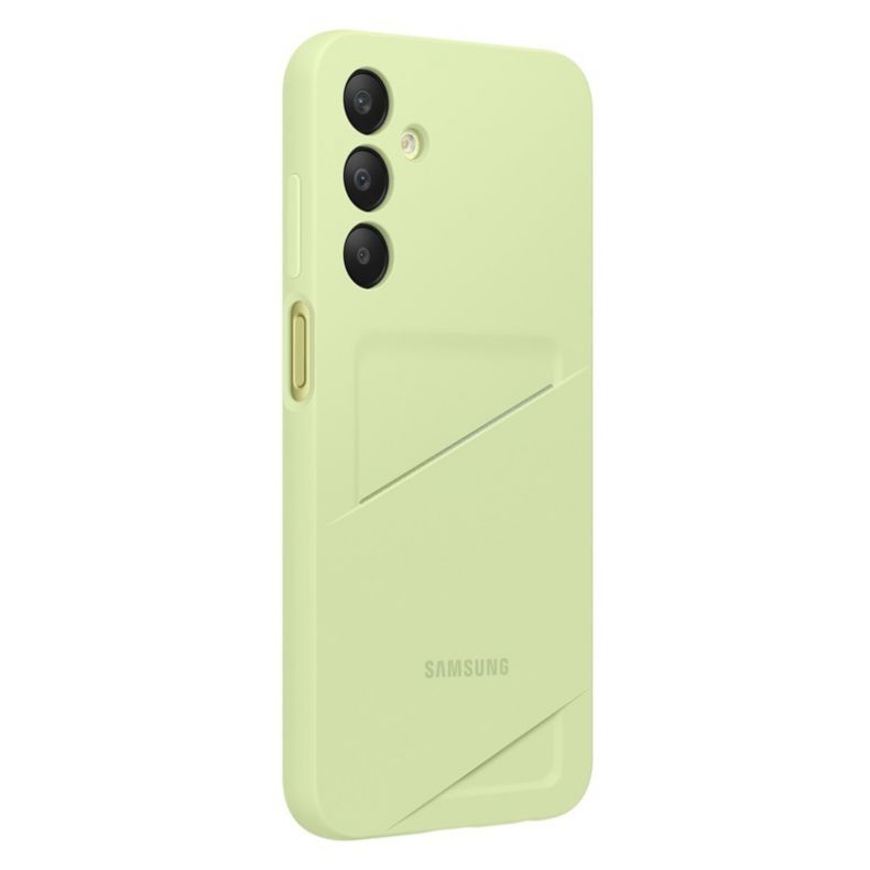 SAMSUNG Galaxy A25 5G dėklas su kortelių kišenėle žalsvas