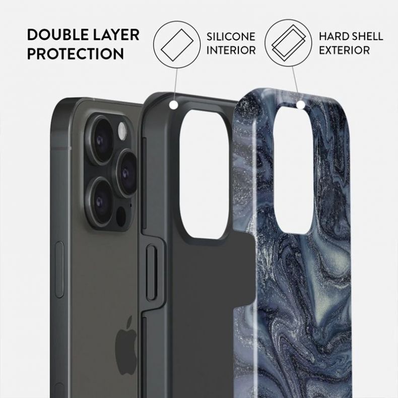 BURGA Tough dėklas iPhone 15 Pro Max Navy Trench