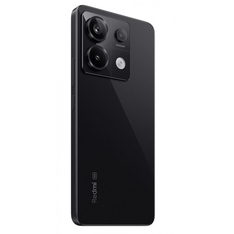 Redmi Note 13 Pro 5G_nugarele_45_kaire_puse_juoda_spala