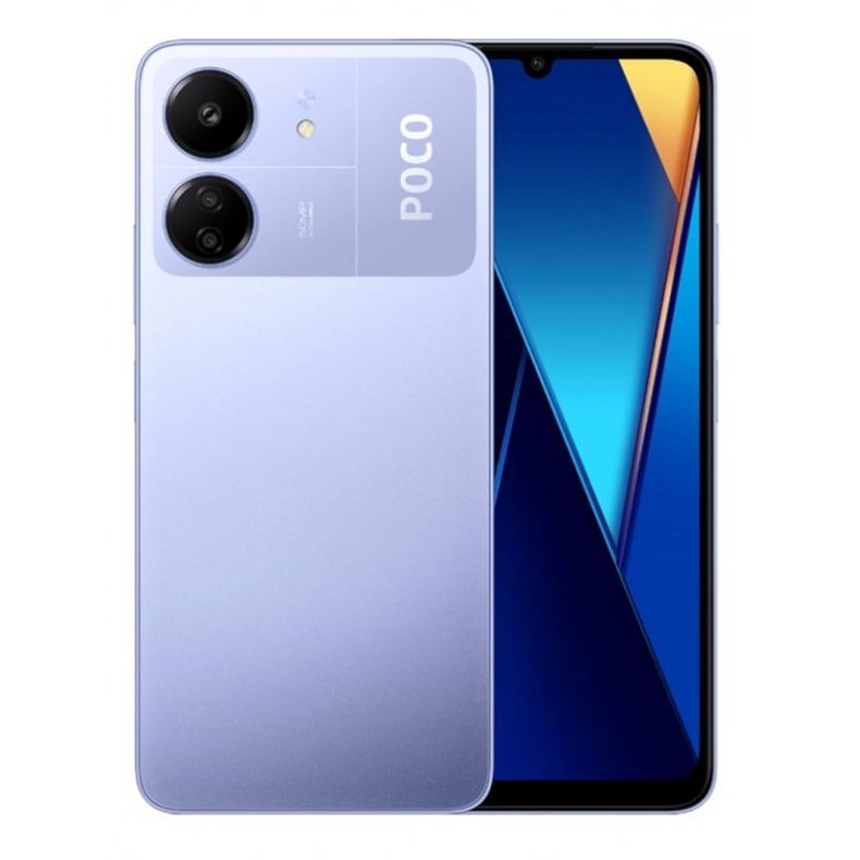 POCO C65 išmanusis telefonas 256GB vidines atminties violetinė spalva.
