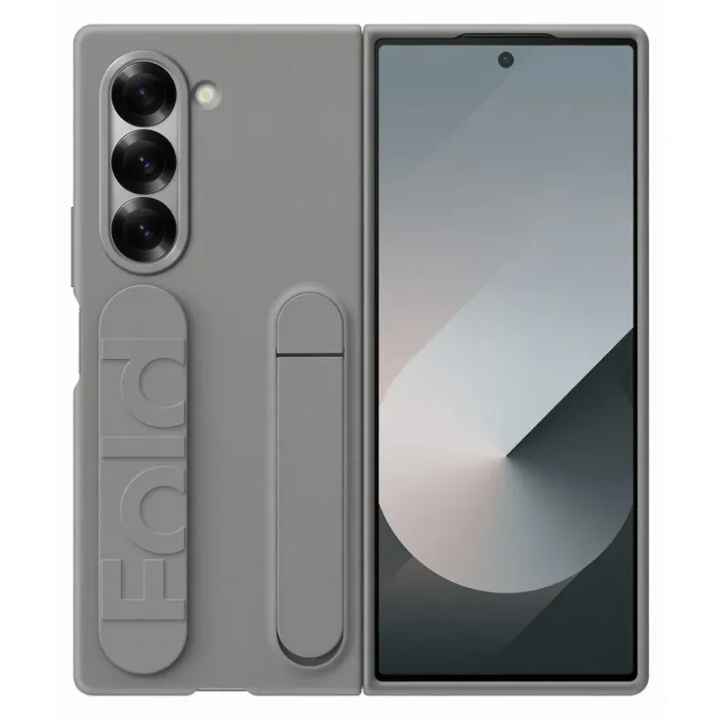 Samsung Galaxy Fold6 silikoninis dėklas su dirželiu, 1 nuotrauka