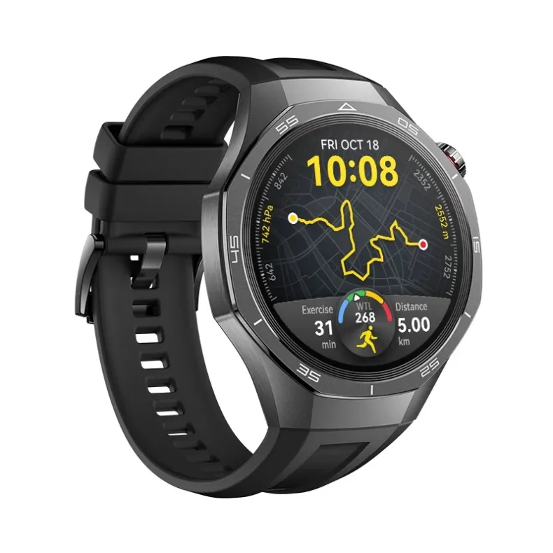 Huawei GT 5 Pro išmanusis laikrodis 46mm, juoda apyrankė, 2 nuotrauka