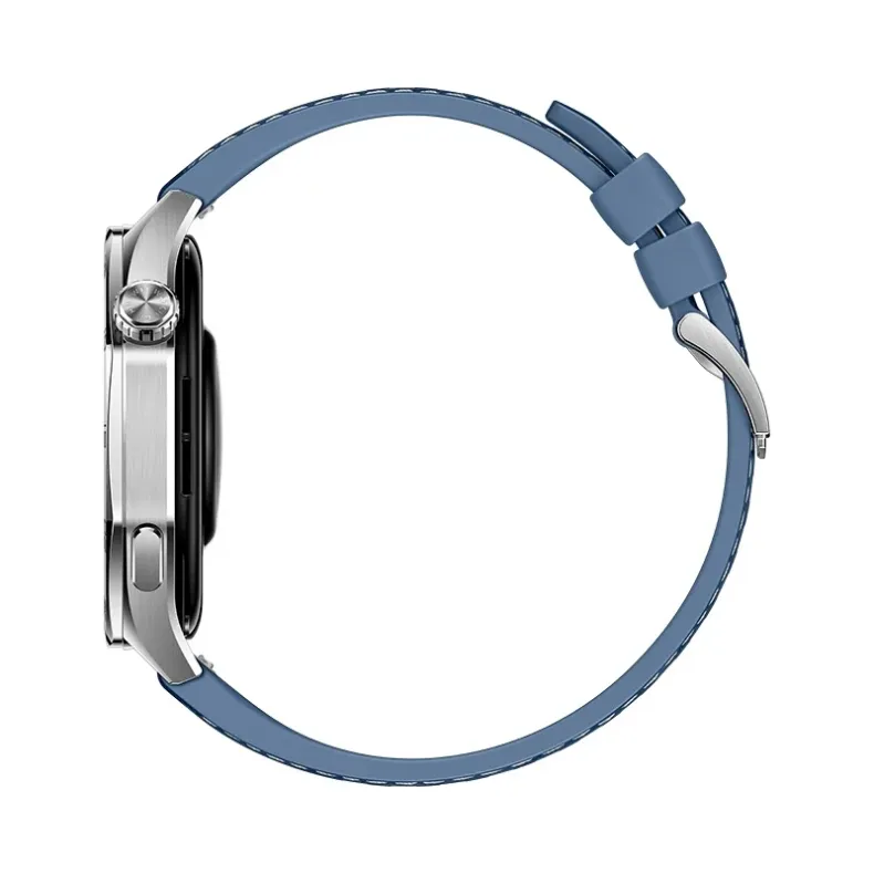 Huawei GT5 išmanusis laikrodis 46mm, sidabrinis mėlyna apyrankė, 5 nuotrauka