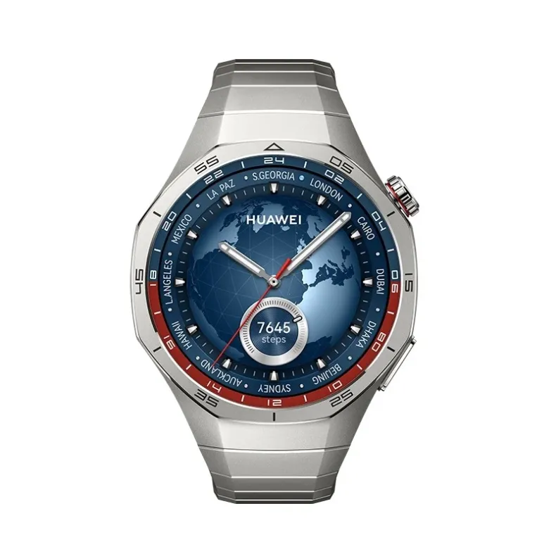Huawei GT 5 Pro titanium išmanusis laikrodis 46mm, sidabrinis titano apyrankė, 1