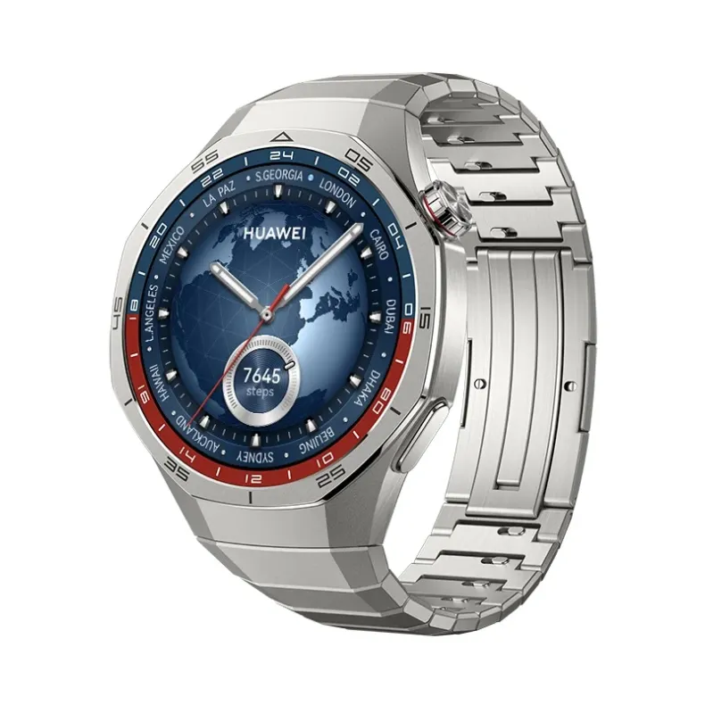 Huawei GT 5 Pro titanium išmanusis laikrodis 46mm, sidabrinis titano apyrankė, 3