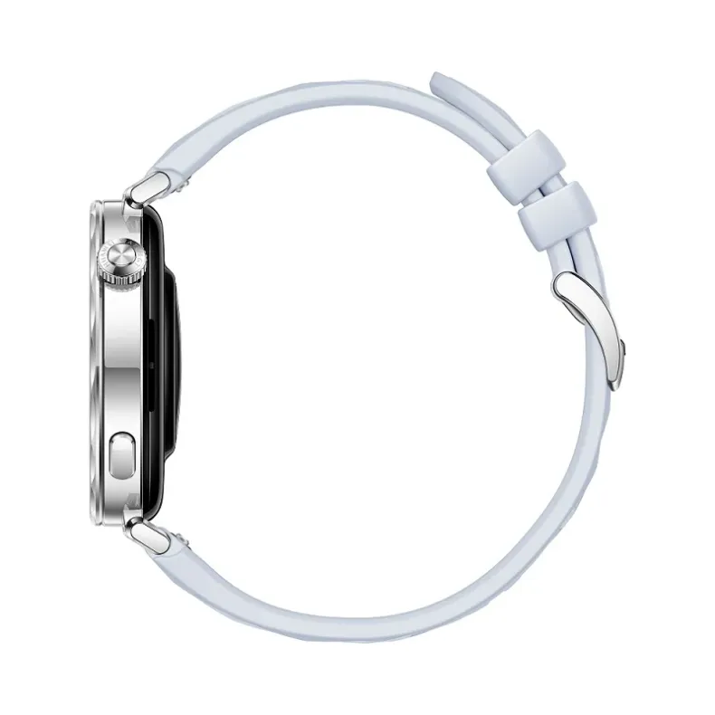 Huawei GT5 išmanusis laikrodis 41mm, sidabrinis mėlyna apyrankė, 4 nuotrauka