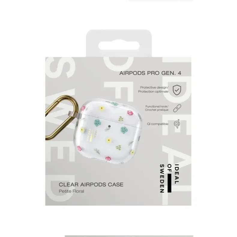 IDEAL OF SWEDEN AirPods Gen 4 clear dėklas Petite Floral,4 nuotrauka