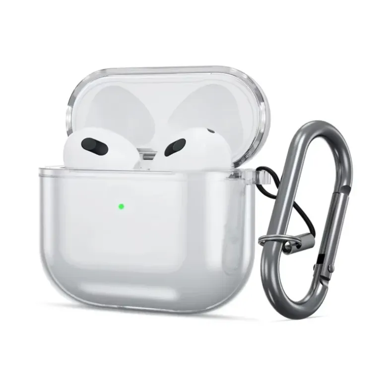Techprotect Airpods 3 silikoninis dėklas, skaidrus, 2 nuotrauka