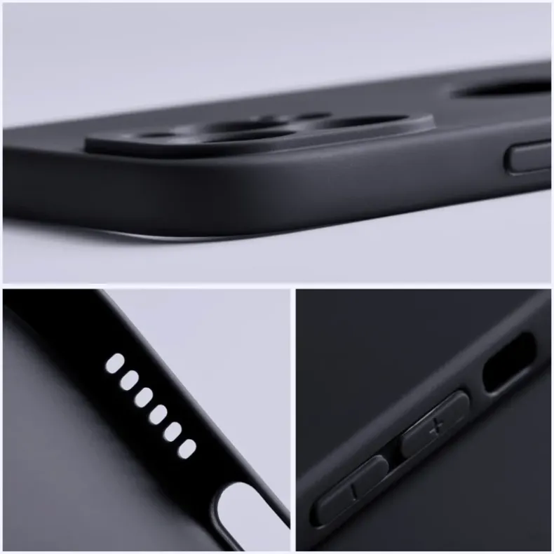 Smart Samsung Galaxy S25 soft silikoninis dėklas, juoda, 5 nuotrauka