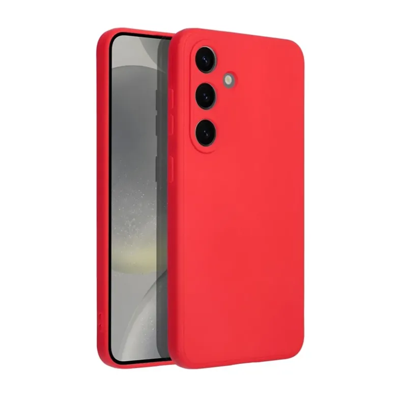 Smart Samsung Galaxy S25 Ultra soft silikoninis dėklas, raudona, 1 nuotrauka