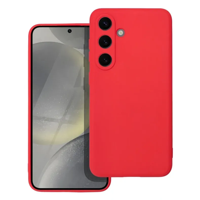 Smart Samsung Galaxy S25 Ultra soft silikoninis dėklas, raudona, 2 nuotrauka