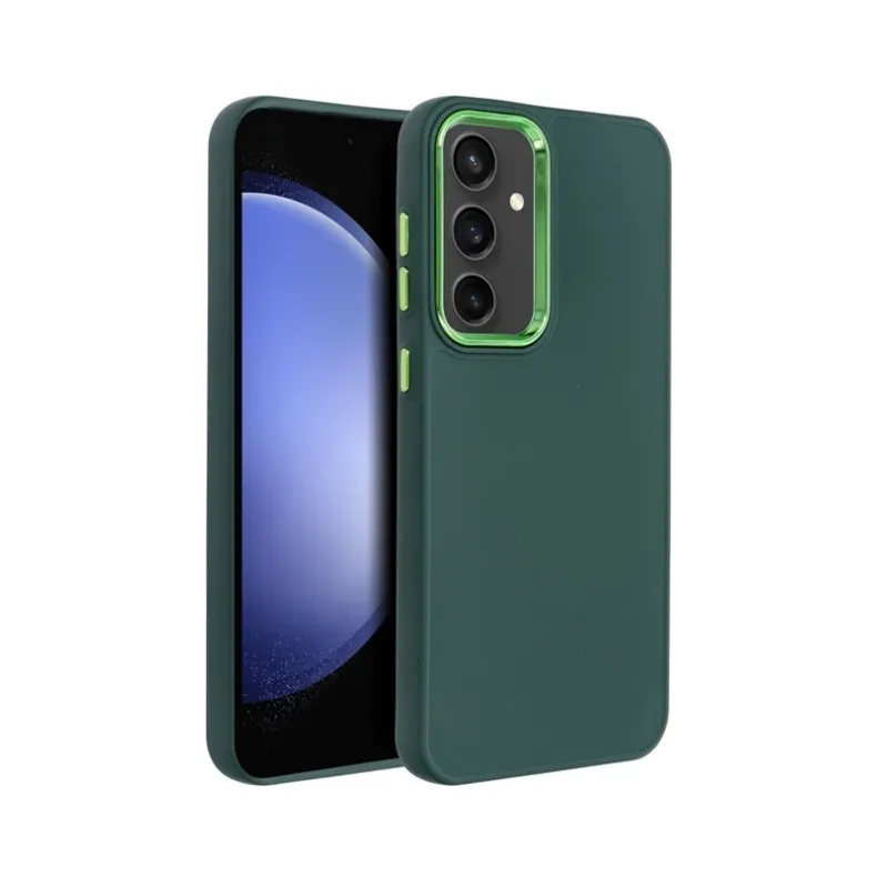 Smart Samsung Galaxy S25 Ultra frame dėklas, žalia, 1 nuotrauka