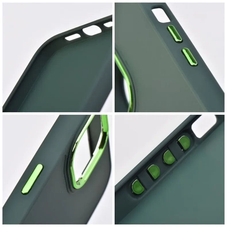 Smart Samsung Galaxy S25 Ultra frame dėklas, žalia, 4 nuotrauka
