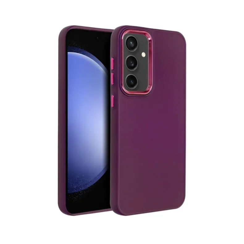 Smart Samsung Galaxy S25 Ultra frame dėklas, violetinė, 1 nuotrauka