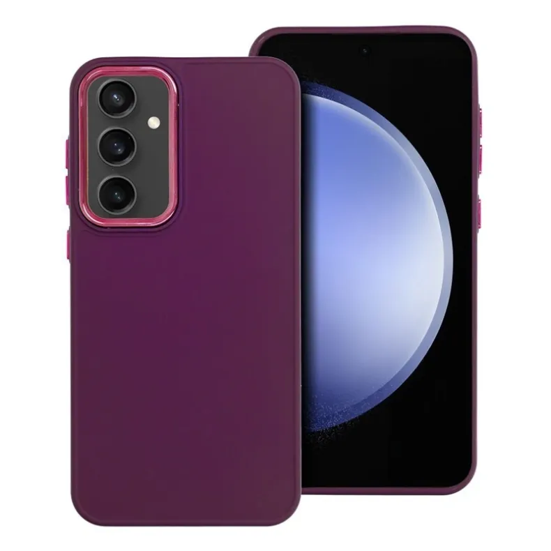 Smart Samsung Galaxy S25 frame dėklas, violetinė, 2 nuotrauka