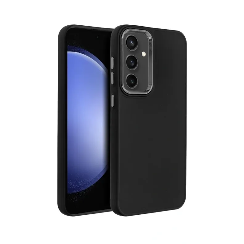 Smart Samsung Galaxy S25 frame dėklas, juoda, 1 nuotrauka