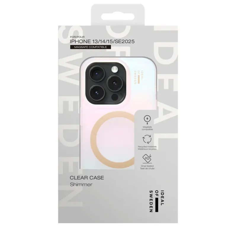 Ideal of Sweden iPhone 13141516e Clear MagSafe dėklas - Shimmer,2 nuotrauka