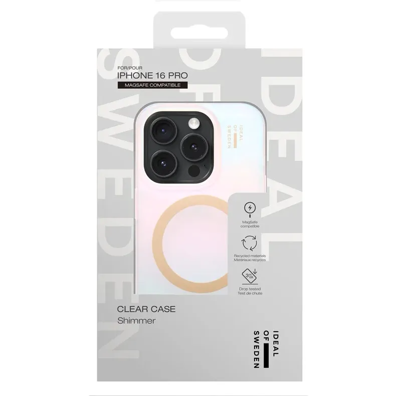 Ideal of Sweden iPhone 16 Pro Clear MagSafe dėklas - Shimmer,2 nuotrauka