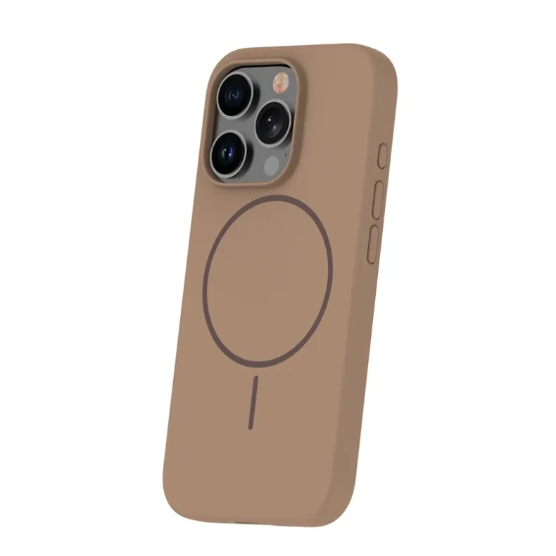  Smart iPhone 16 Pro silikoninis Magsafe dėklas, ruda, 1 nuotrauka