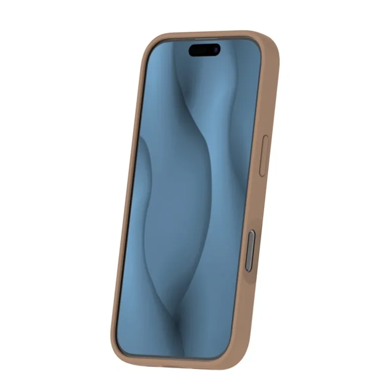 Smart iPhone 16 Pro silikoninis Magsafe dėklas, ruda, 3 nuotrauka