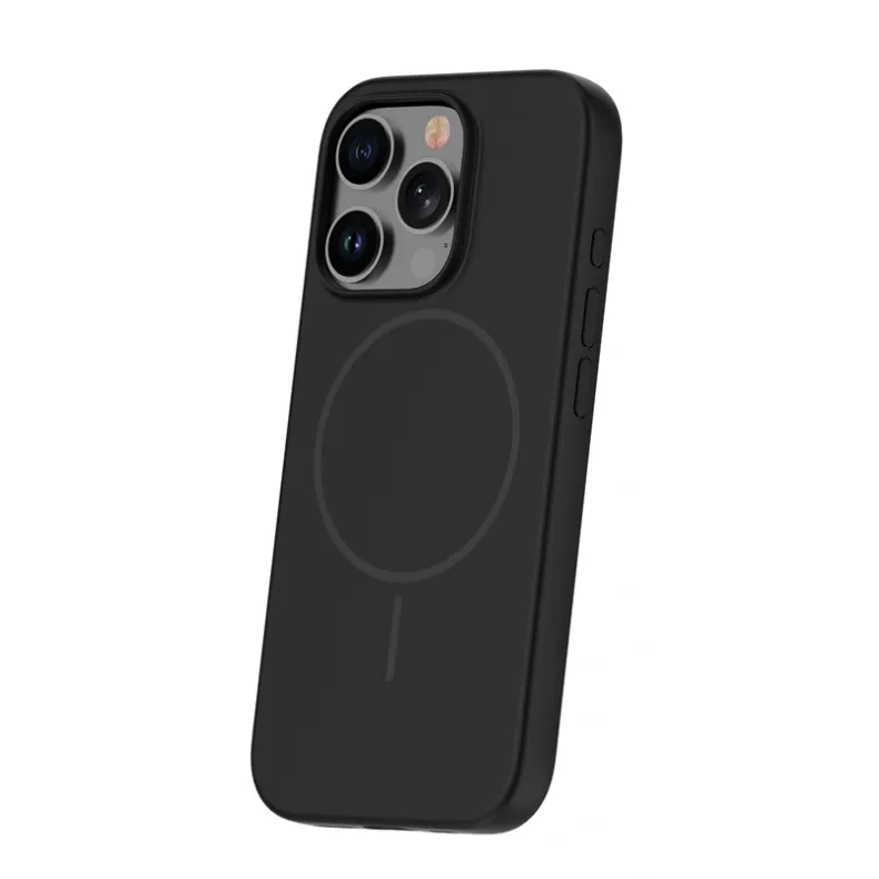 Smart iPhone 16 Pro Max silikoninis Magsafe dėklas, juoda, 1 nuotrauka