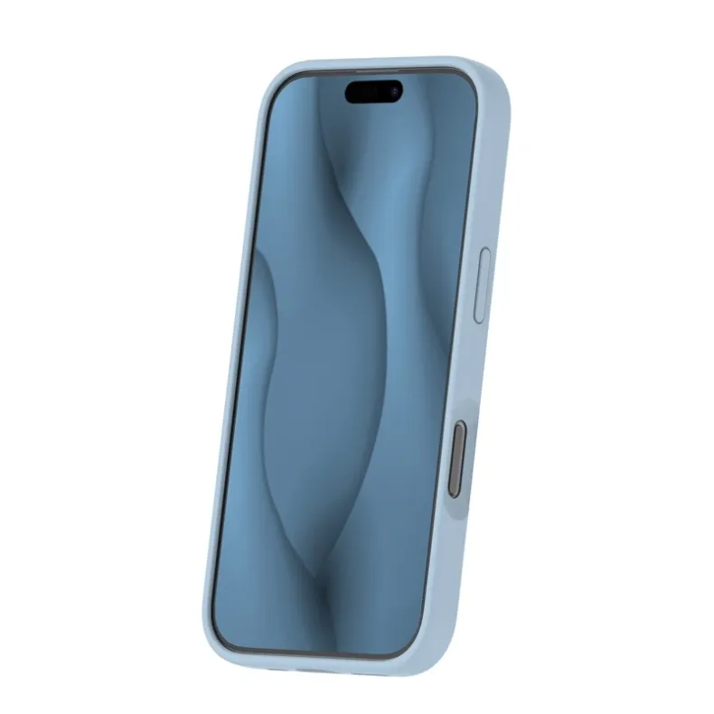 Smart iPhone 16 Pro Max silikoninis Magsafe dėklas, šviesI mėlyna, 3 nuotrauka