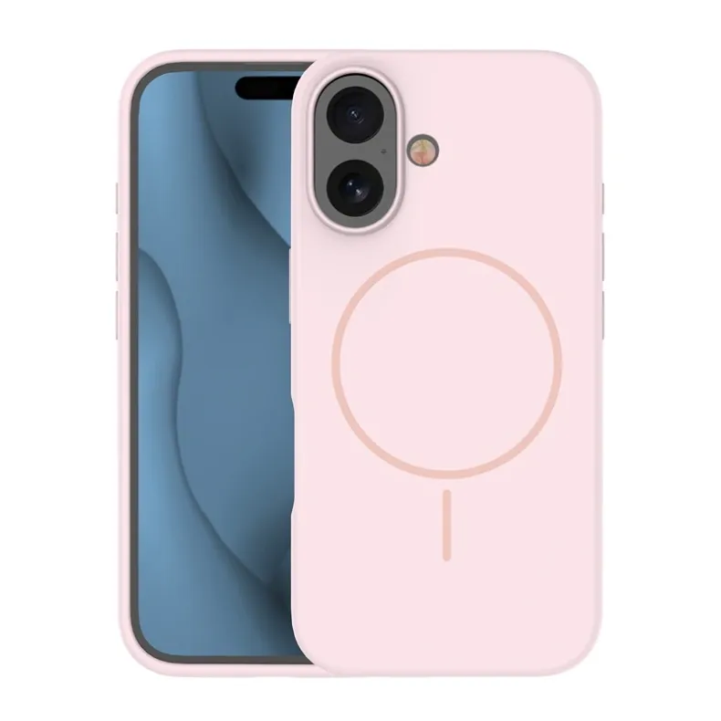 Smart iPhone 16 silikoninis Magsafe dėklas, rausva, 2 nuotrauka