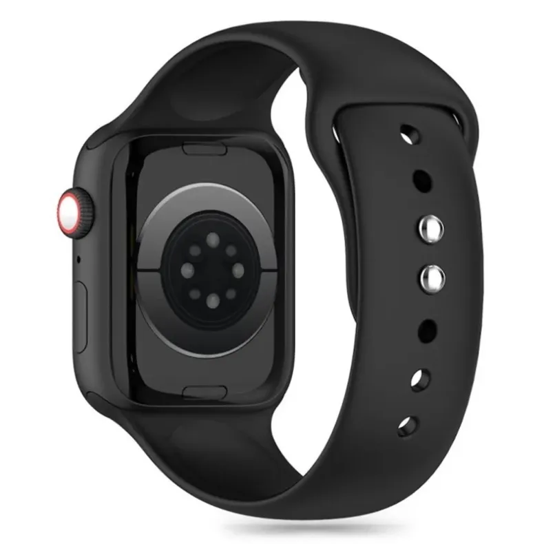 Techprotect Apple Watch 38 | 40 | 41 mm silikoninis dirželis, juodas, 2 nuotrauka